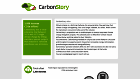 What Carbonstory.org website looked like in 2018 (5 years ago)