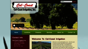 What Calcoastirrigation.com website looked like in 2018 (5 years ago)