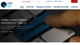 What Charitiesregulator.ie website looked like in 2018 (5 years ago)
