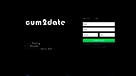 What Cum2date.com website looked like in 2018 (5 years ago)