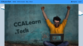 What Ccalearn.tech website looked like in 2018 (5 years ago)