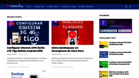 What Cosmovil.com website looked like in 2018 (5 years ago)