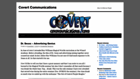 What Covertcommunications.com website looked like in 2018 (6 years ago)