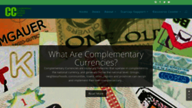 What Complementarycurrency.org website looked like in 2018 (7 years ago)