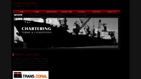 What Charteringterms.com website looked like in 2018 (5 years ago)