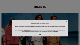 What Chanel.co.uk website looked like in 2018 (5 years ago)