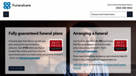 What Co-operativefuneralcare.co.uk website looked like in 2018 (5 years ago)
