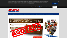 What Costco.es website looked like in 2018 (5 years ago)