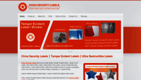 What Chinasecuritylabels.com website looked like in 2018 (5 years ago)
