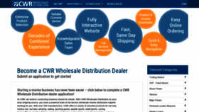 What Cwrdistribution.com website looked like in 2018 (5 years ago)