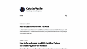 What Catalin.me website looked like in 2018 (5 years ago)