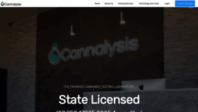 What Cannalysislabs.com website looked like in 2018 (5 years ago)