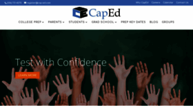 What Cap-ed.com website looked like in 2018 (5 years ago)