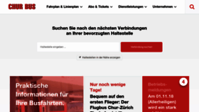What Churbus.ch website looked like in 2018 (5 years ago)