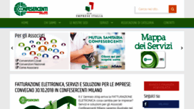 What Confesercentimilano.it website looked like in 2018 (5 years ago)