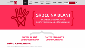 What Centrumdobrovolnictva.sk website looked like in 2018 (5 years ago)