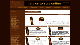 What Cigars-review.org website looked like in 2018 (5 years ago)
