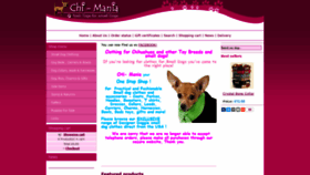 What Chi-mania.co.uk website looked like in 2018 (5 years ago)