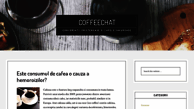 What Coffeechat.ro website looked like in 2018 (6 years ago)