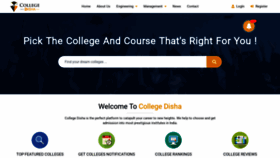 What Collegedisha.com website looked like in 2018 (5 years ago)