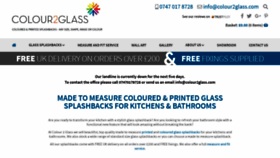 What Colour2glass.com website looked like in 2018 (5 years ago)