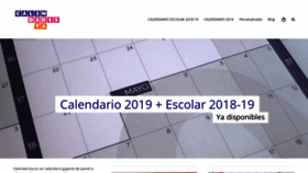 What Calendarista.es website looked like in 2018 (5 years ago)