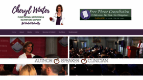 What Cherylwinter.com website looked like in 2018 (5 years ago)