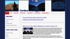 What Carboncounty.com website looked like in 2018 (5 years ago)