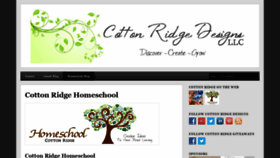 What Cottonridgedesigns.com website looked like in 2018 (5 years ago)