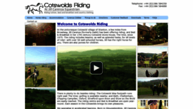 What Cotswoldsriding.co.uk website looked like in 2018 (5 years ago)