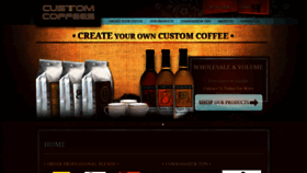 What Customcoffees.com website looked like in 2018 (5 years ago)