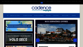 What Cadencevoyages.com website looked like in 2018 (5 years ago)