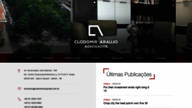 What Clodomiraraujoadv.com.br website looked like in 2018 (5 years ago)