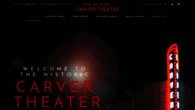 What Carvertheater.com website looked like in 2018 (5 years ago)