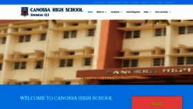 What Canossasecondaryandheri.org website looked like in 2018 (5 years ago)