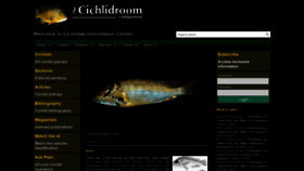 What Cichlidae.com website looked like in 2018 (5 years ago)