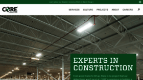 What Coreconstruction.com website looked like in 2018 (5 years ago)
