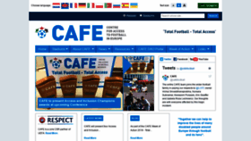 What Cafefootball.eu website looked like in 2018 (5 years ago)