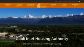 What Cookinlethousing.org website looked like in 2018 (5 years ago)