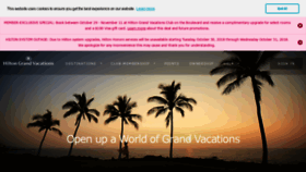 What Club.hiltongrandvacations.com website looked like in 2018 (5 years ago)