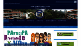 What Colegioelcarmelo.com website looked like in 2018 (5 years ago)