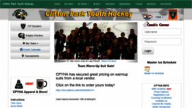 What Cliftonparkyouthhockey.com website looked like in 2018 (5 years ago)