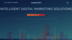 What Clickcitysolutions.co.uk website looked like in 2018 (5 years ago)
