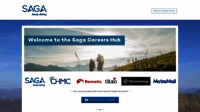 What Careershub.saga.co.uk website looked like in 2018 (5 years ago)