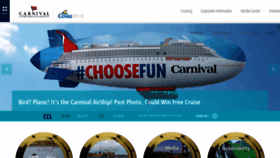 What Carnivalcorp.com website looked like in 2018 (5 years ago)