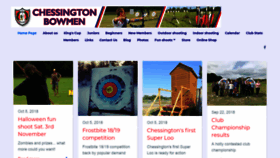 What Chessington-bowmen.org.uk website looked like in 2018 (5 years ago)