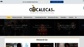 What Cocalecas.net website looked like in 2018 (5 years ago)