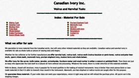 What Canadianivory.com website looked like in 2018 (5 years ago)