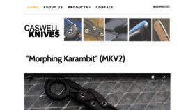What Caswellknives.com website looked like in 2018 (5 years ago)