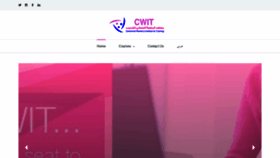 What Cwit.edu.sa website looked like in 2018 (5 years ago)